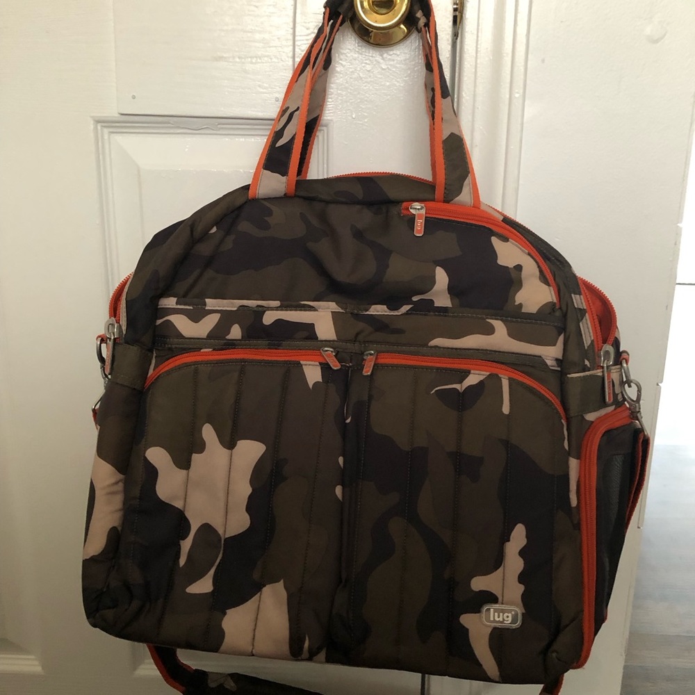 LUG Boxer-Green Camo with Orange Trim